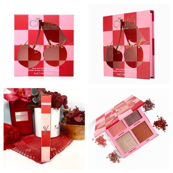 Ciate London Cherry Bomb Blush and Highlighter Palette Light Medium 16g *BNIB - Picture 13 of 16
